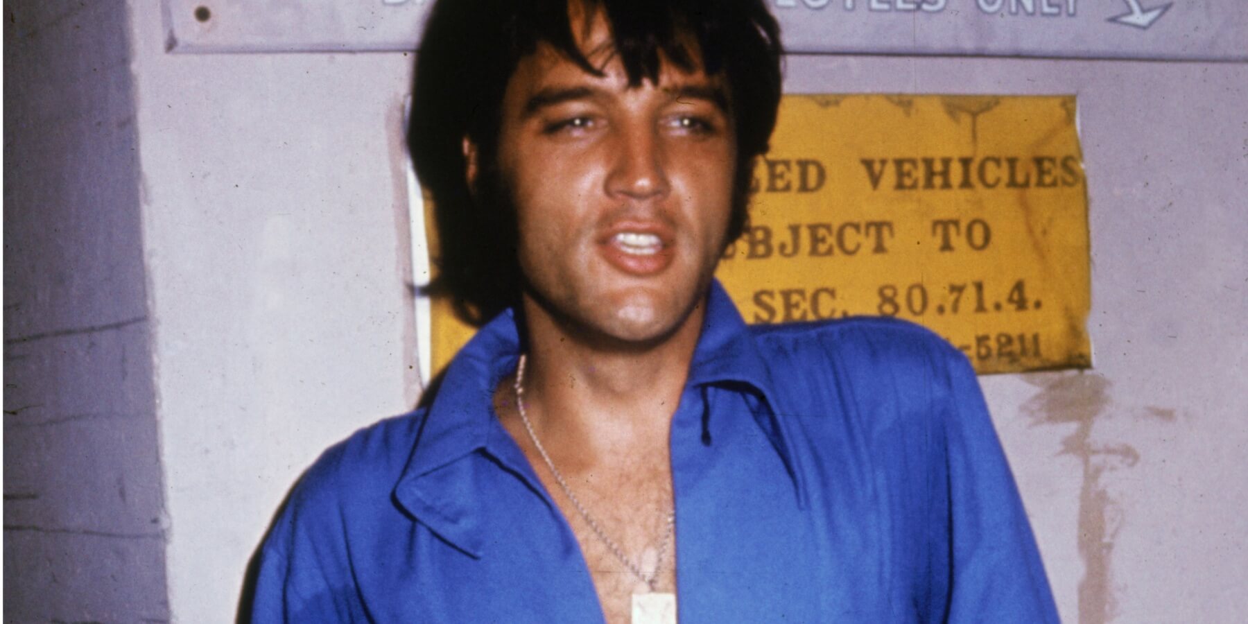 Elvis Presley on tour in 1970