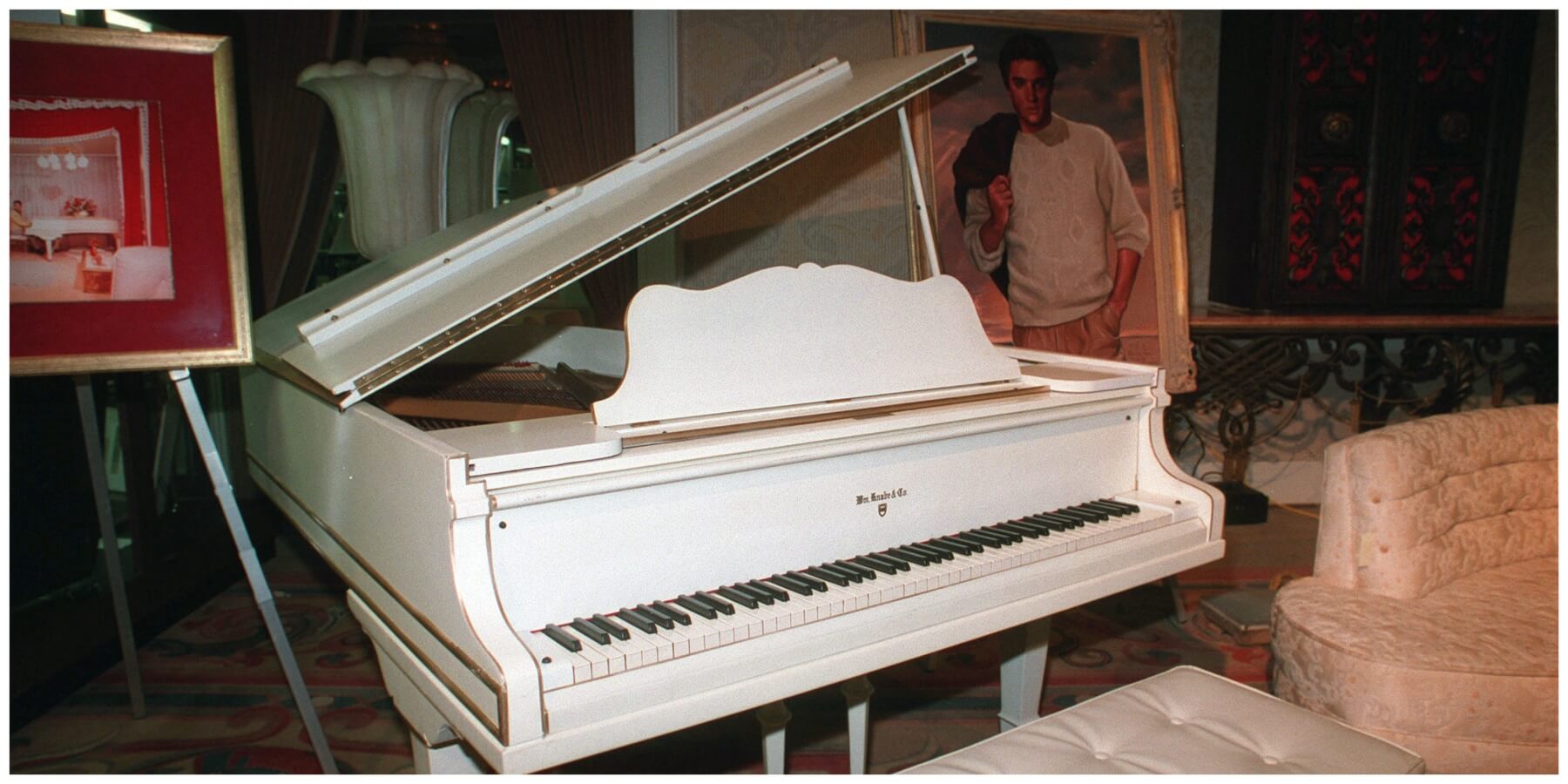 Elvis Presley's white piano holds a prominent place in Graceland's history.