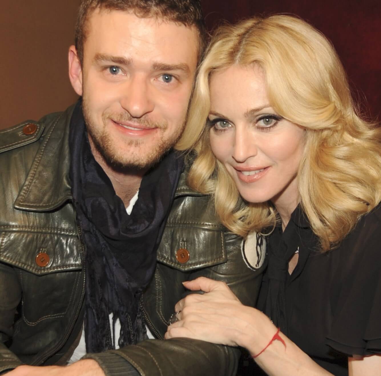 Justin Timberlake and Madonna in black