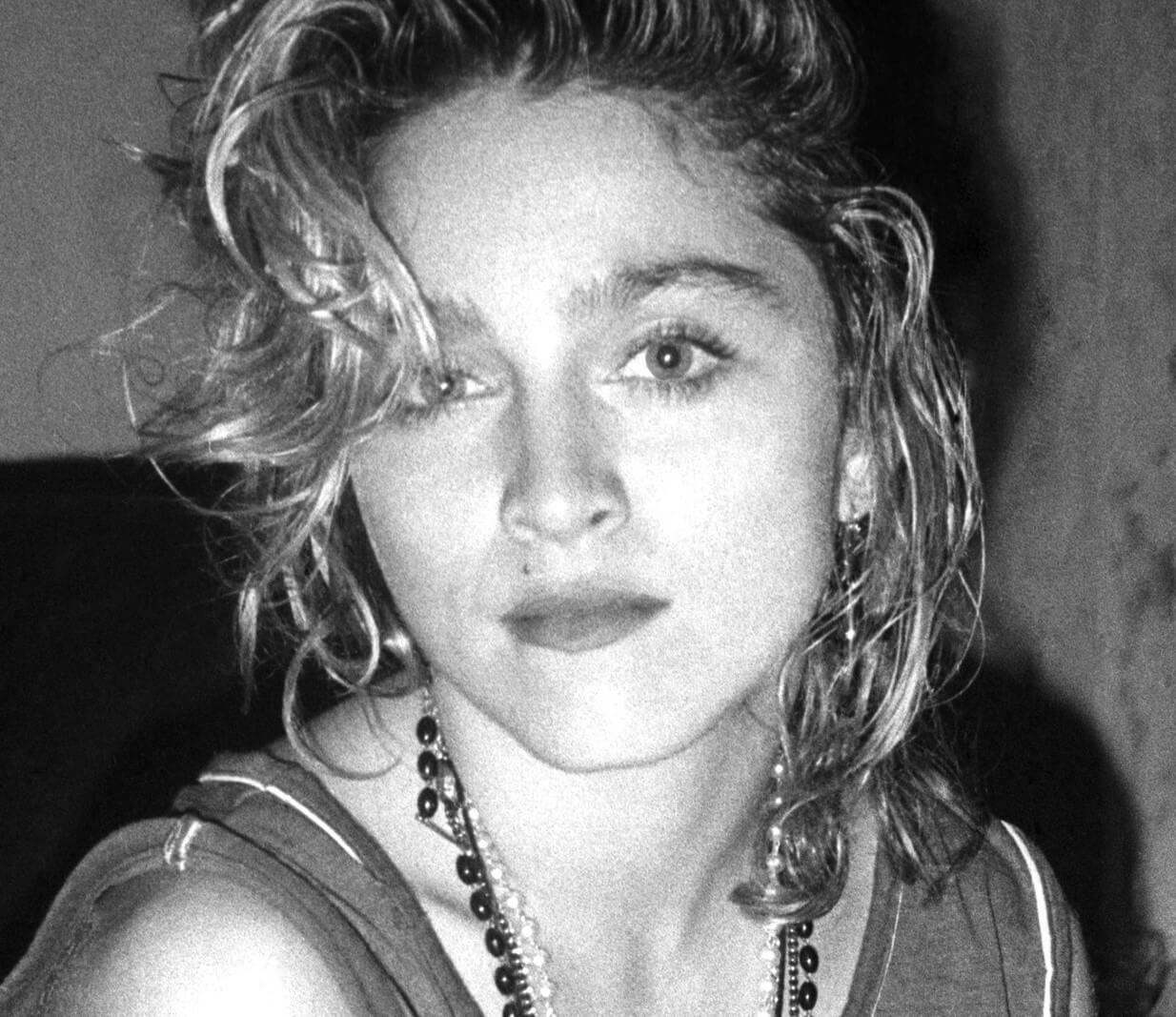 "Like a Virgin" star Madonna in black-and-white