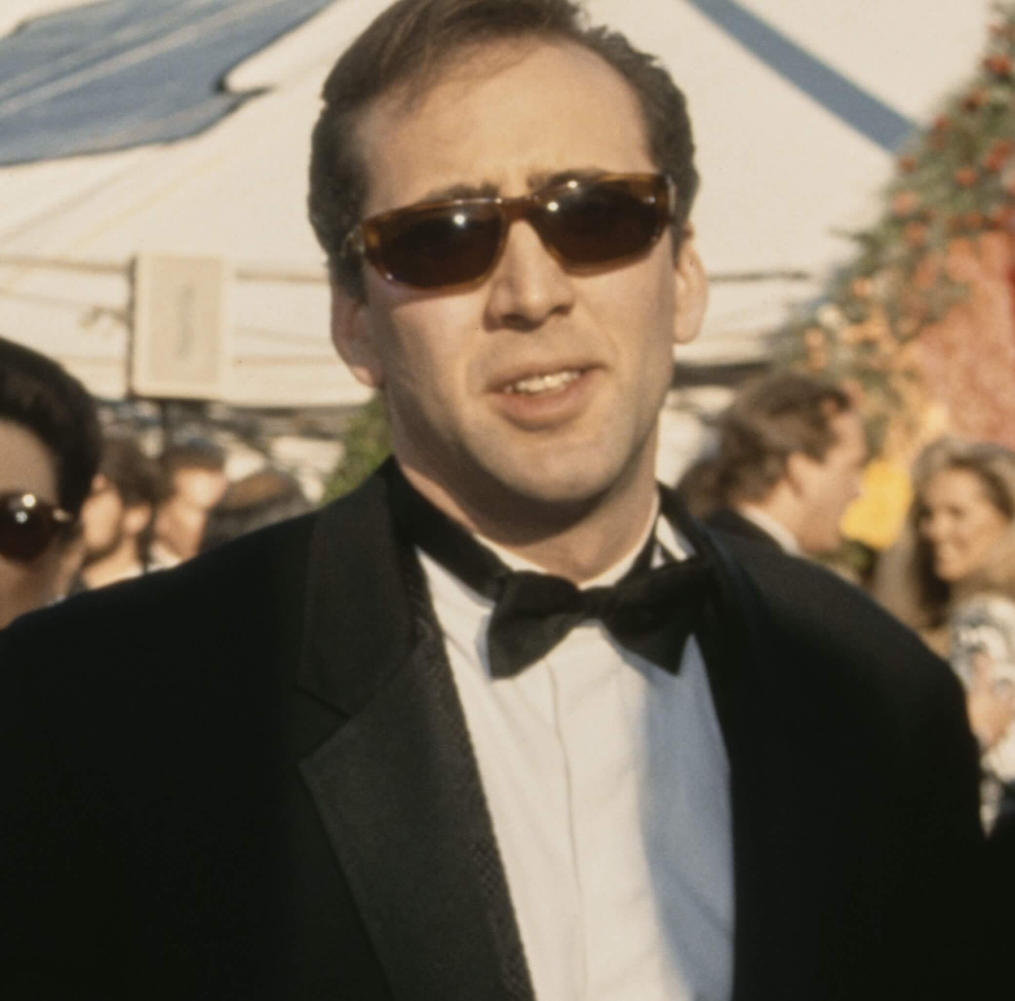 Nicolas Cage wearing a suit