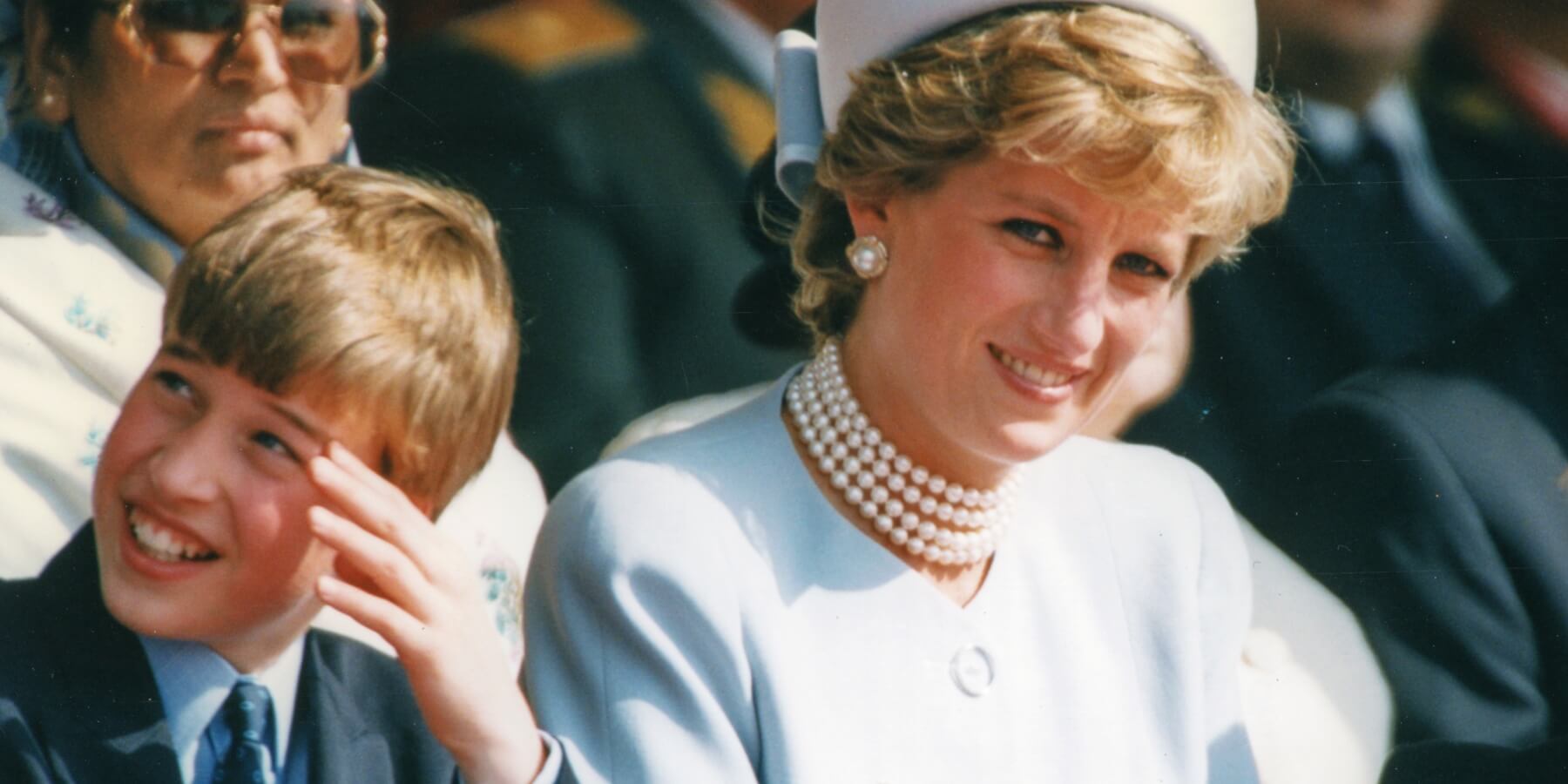 Prince William and Princess Diana were photographed in May 1995