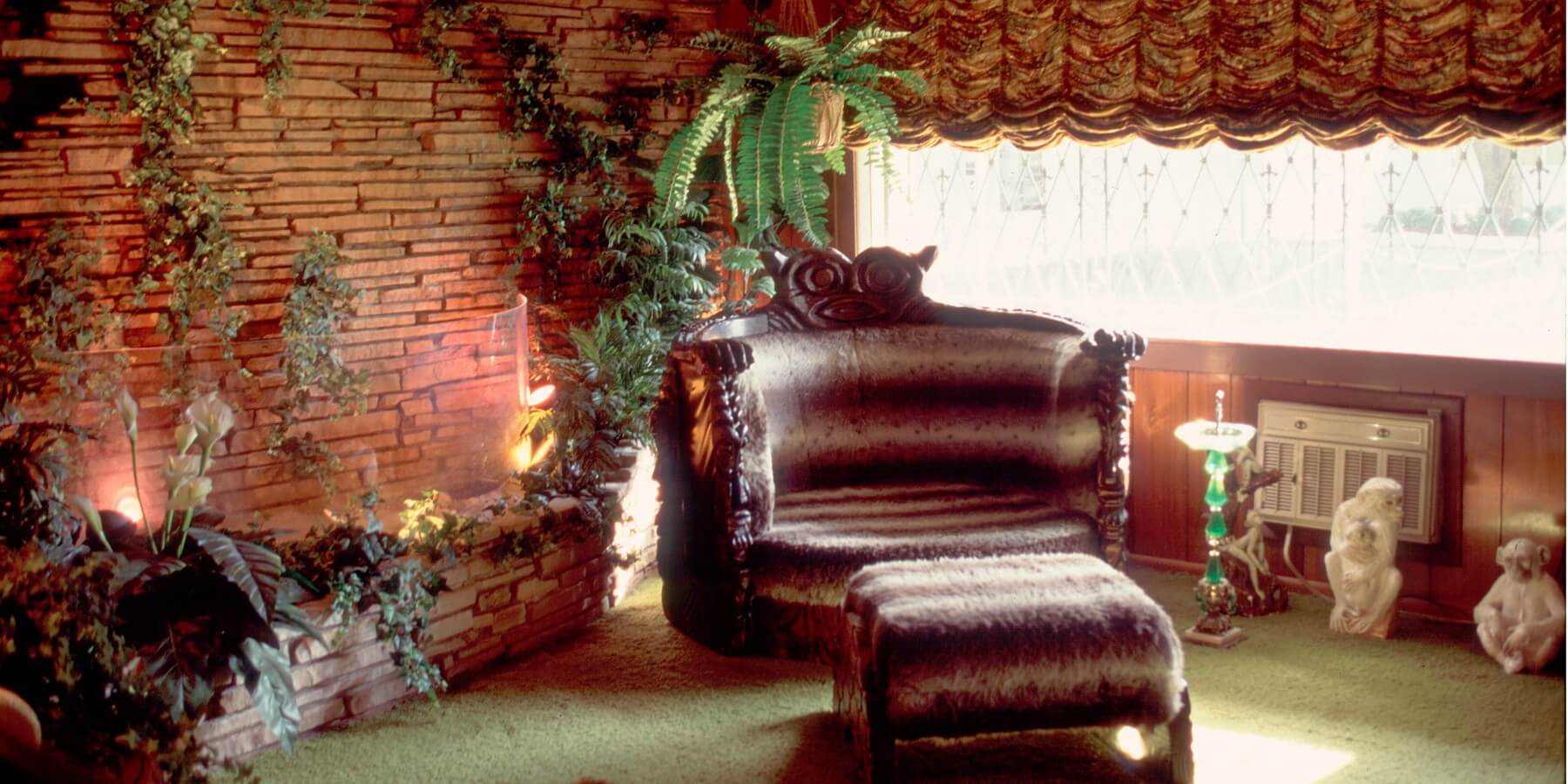 The Jungle Room in Elvis Presley's Graceland home in Memphis, Tennessee
