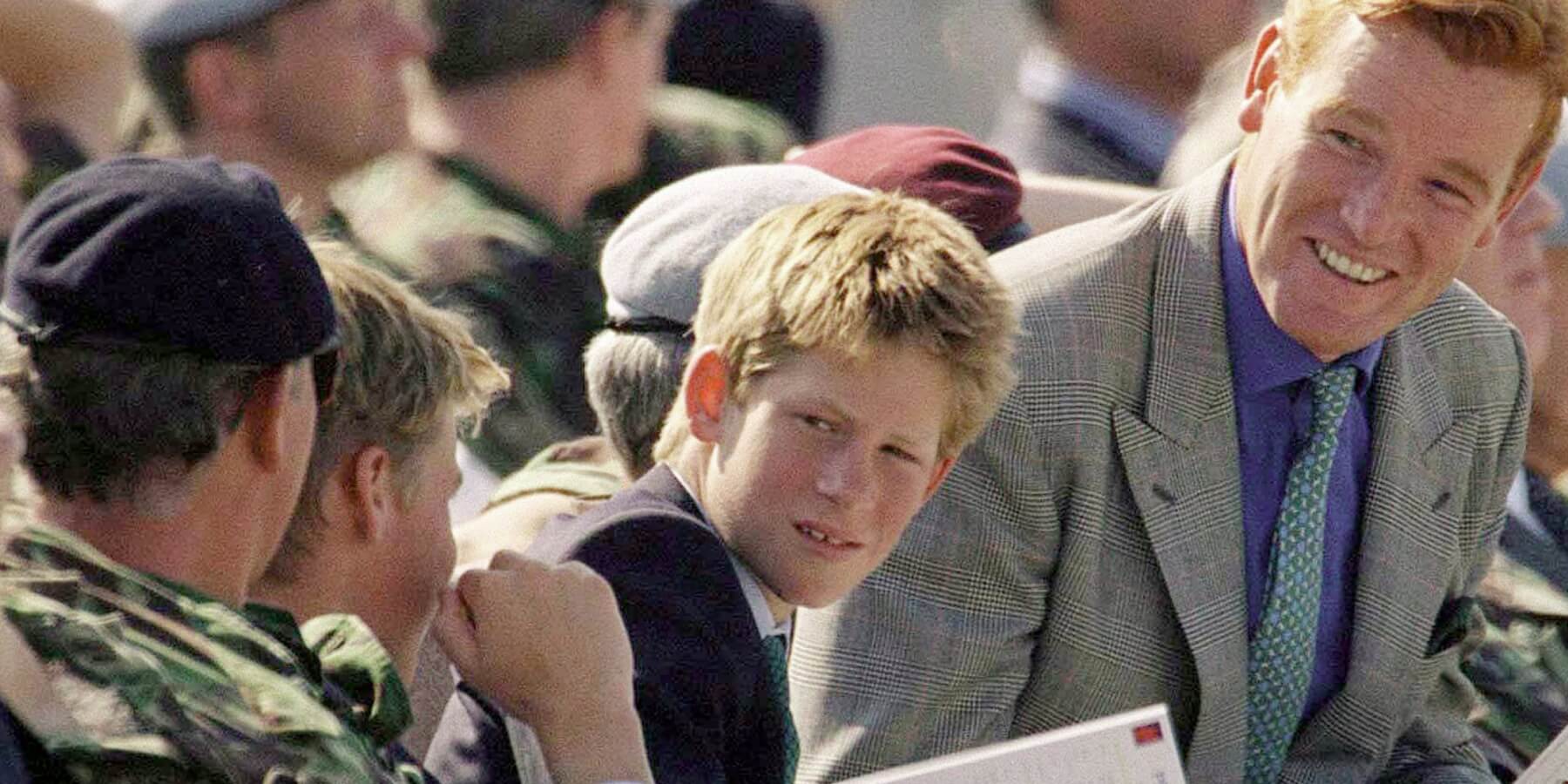 Prince William And Prince Harry Visiting Wattisham Airfield In Suffolk For The Launch Of The 16 Air Assault Brigade with Mark Dyer