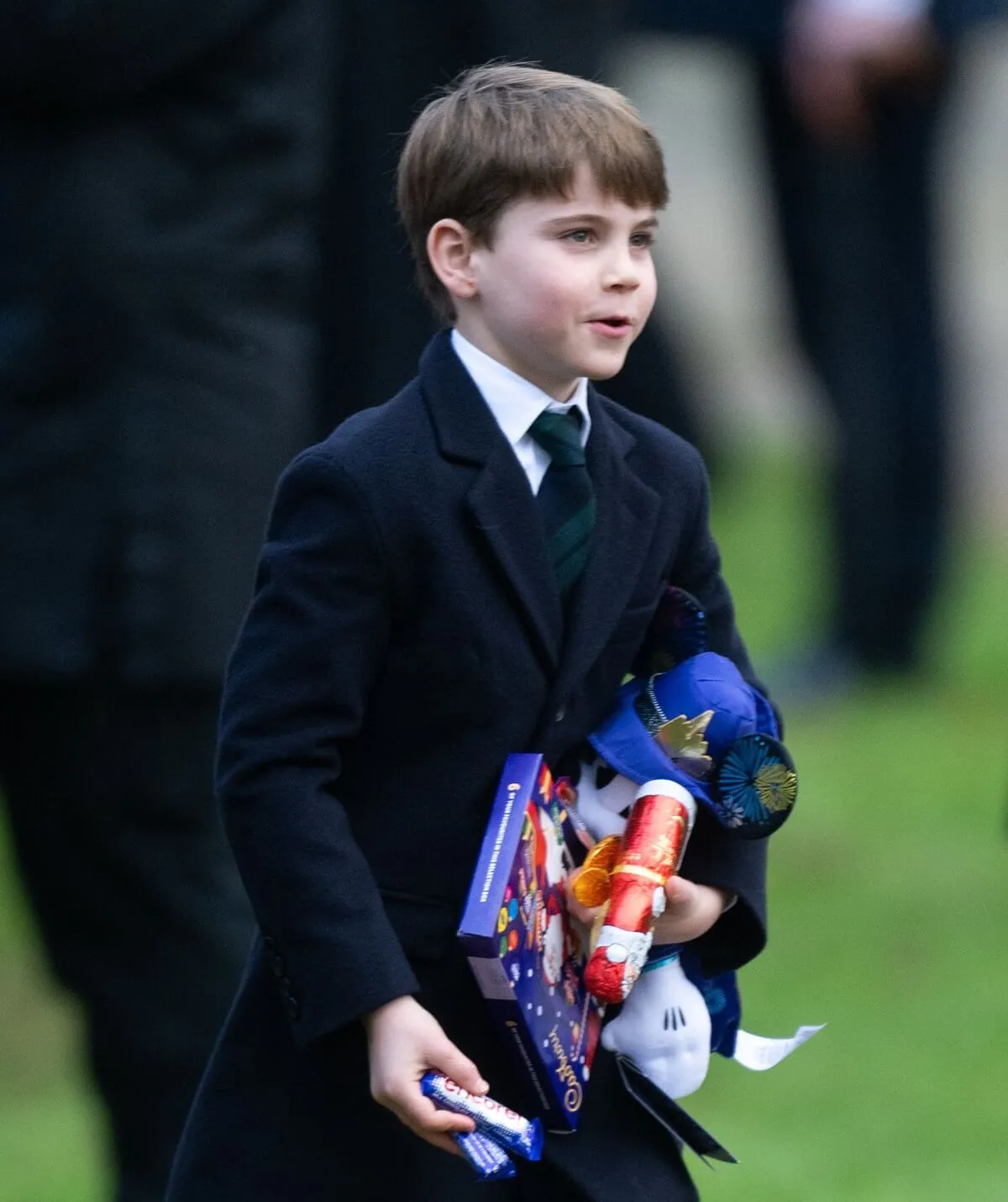 Prince Louis of Wales attends the Christmas Morning Service at Sandringham