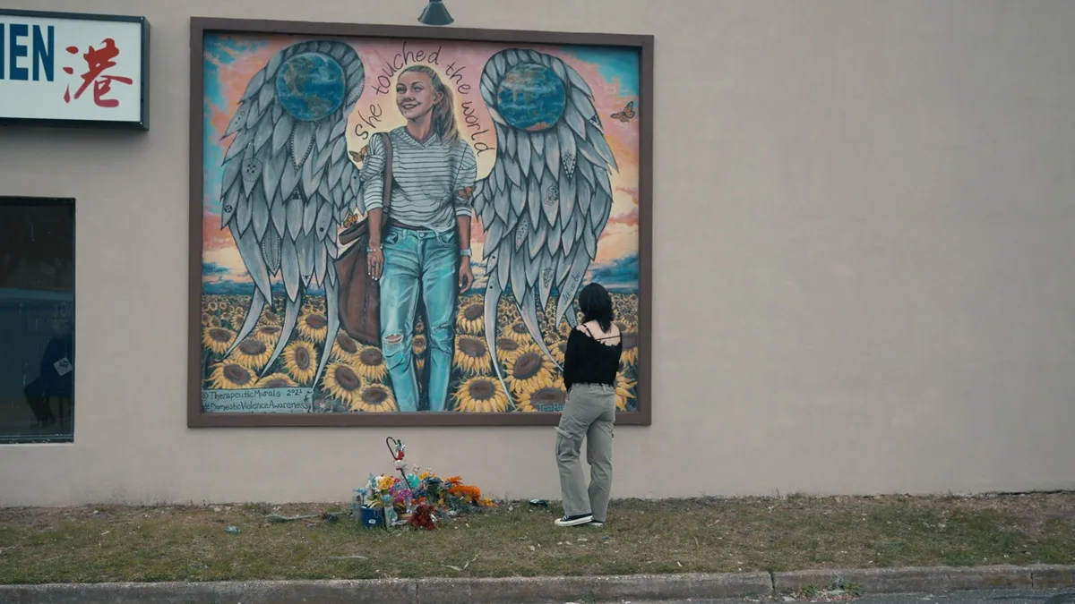 Mural of Gebby Petito as seen in 'American Murder: Gabby Petito' 