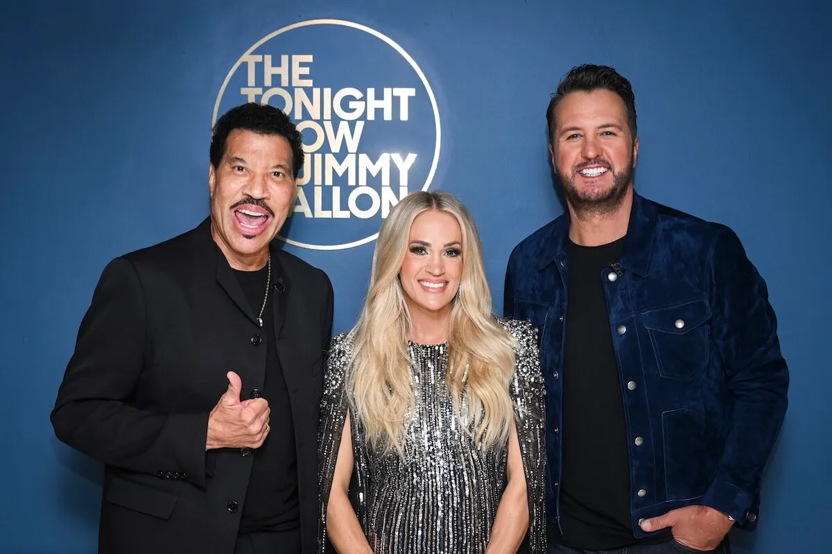 Lionel Richie, Carrie Underwood, and Luke Bryan