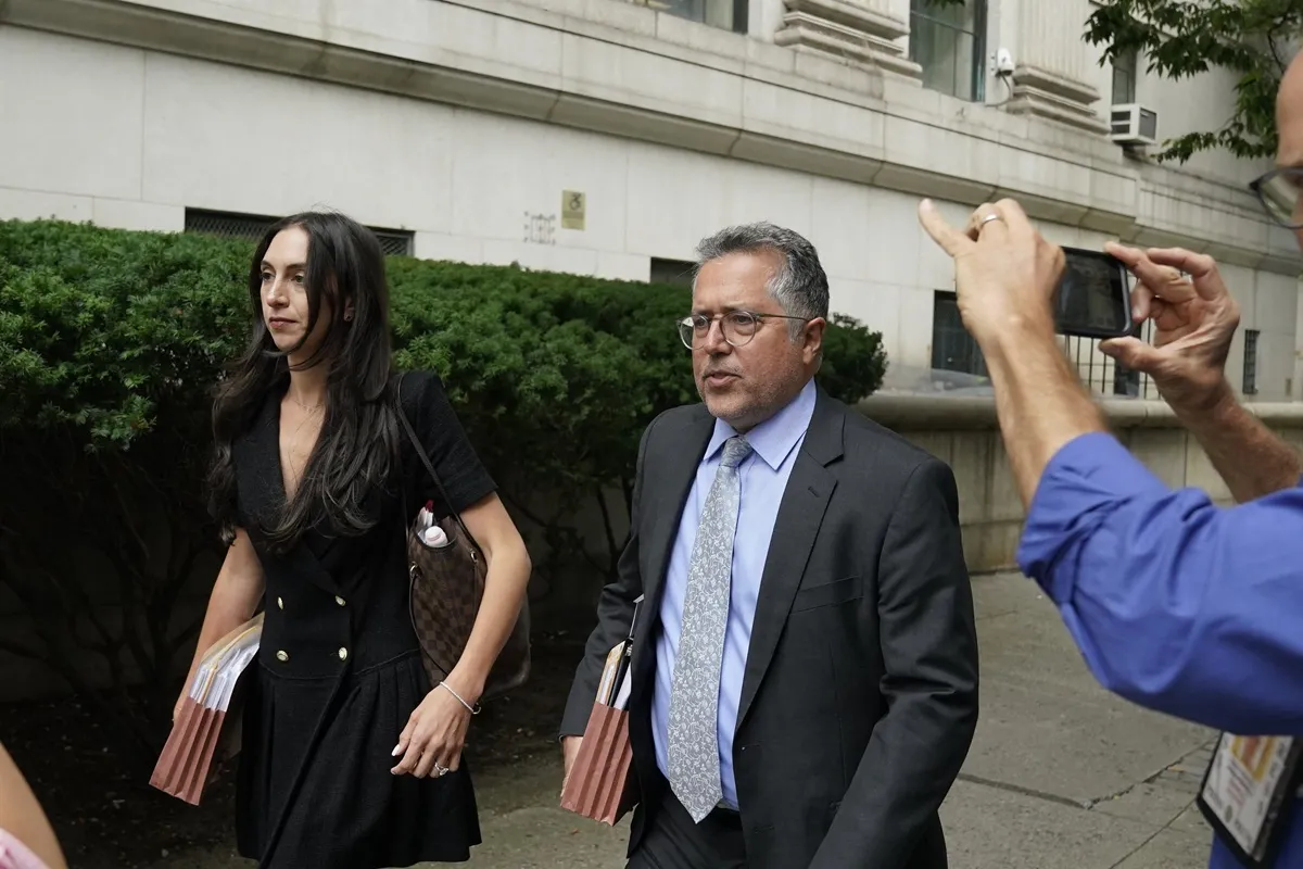 Marc Agnifilo, lawyer for rapper and music producer Sean "Diddy" Combs, arrives at federal court for Diddy's bail hearing in New York on September 18, 2024.