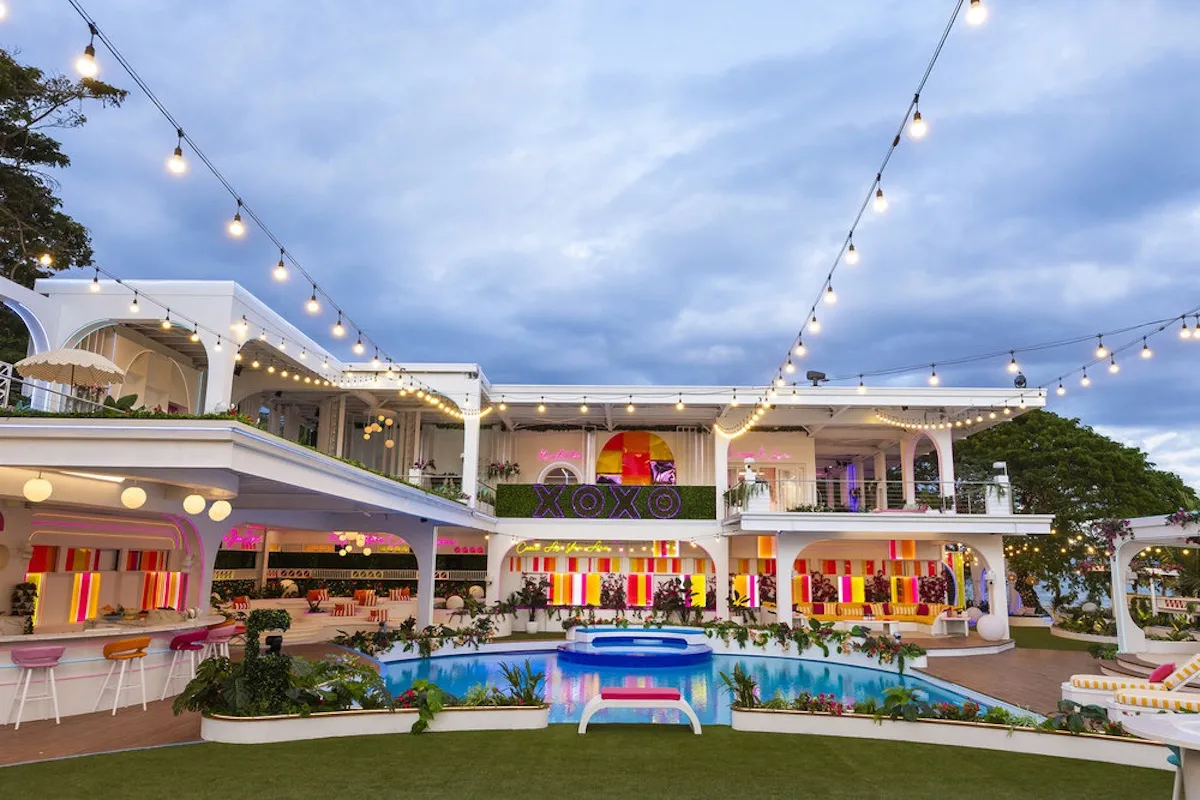View of the pool and the villa in 'Love Island USA' Season 6