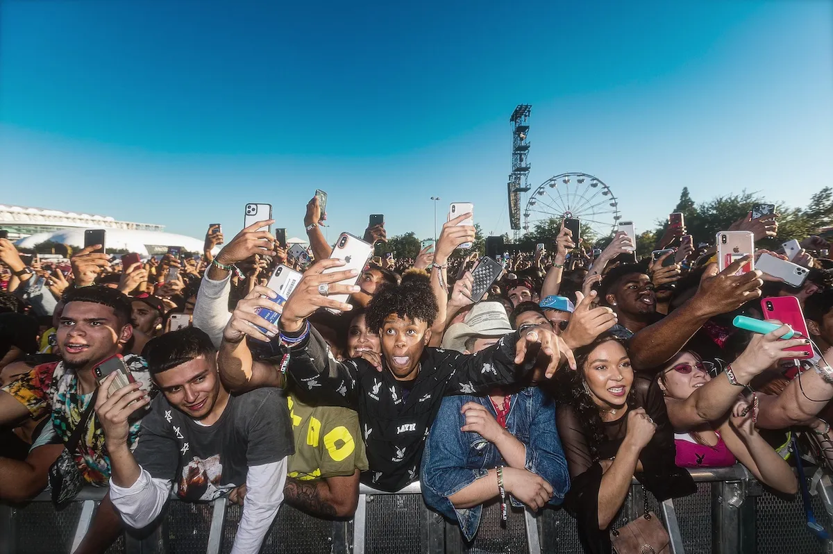 The crowd at AstroWorld in 2021