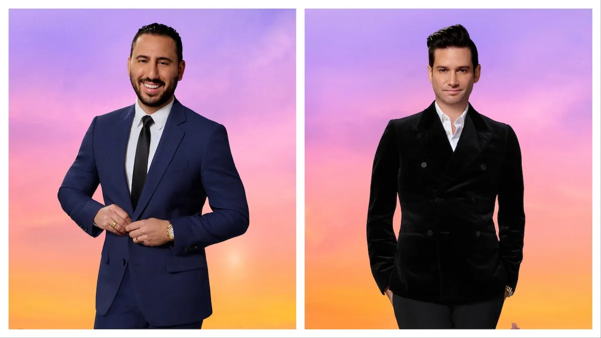 Side by side portraits of Josh Altman and Josh Flagg from 'Million Dollar Listing Los Angeles'