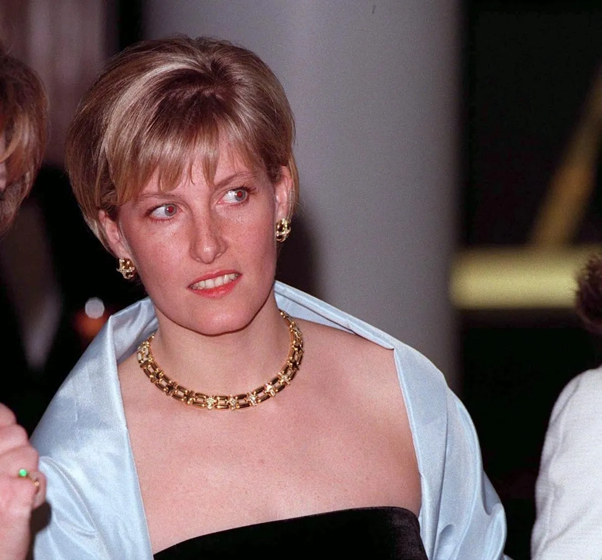 Sophie Rhys-Jones (now-Duchess of Edinburgh) attending concert gala for Queen Elizabeth (circa 1997)