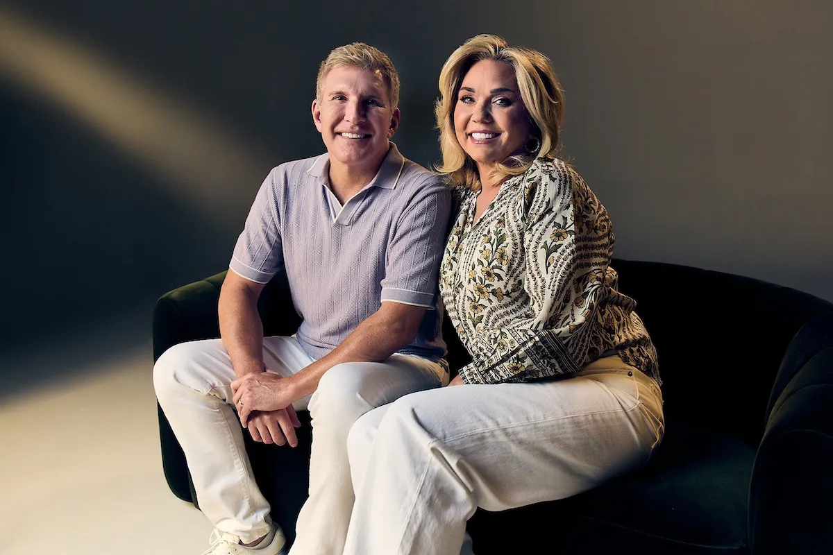 Todd and Julie Chrisley sitting next to each other