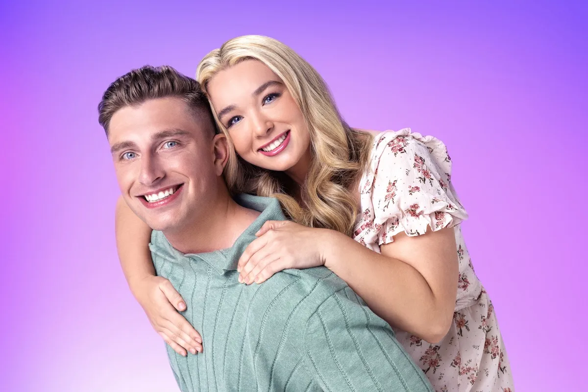 Baylen hugging her boyfriend Colin in a promotional image for 'Baylen Out Loud' Season 2