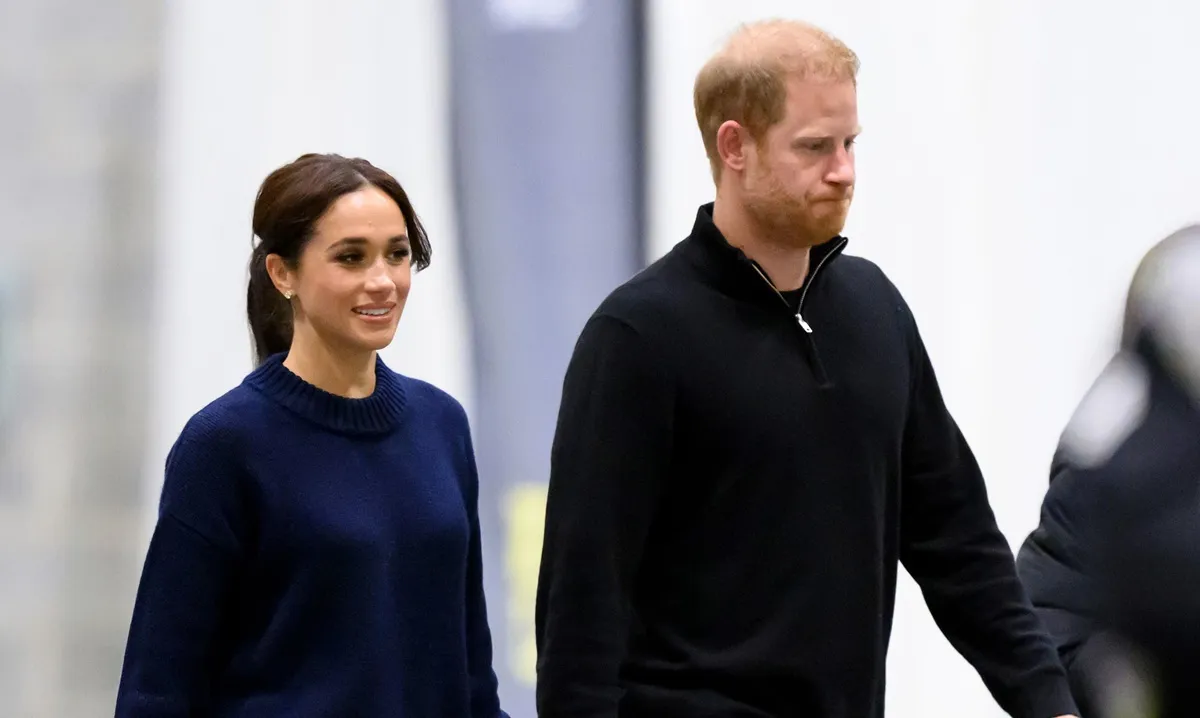 Meghan Markle and Prince Harry attend the wheelchair basketball during day one of the 2025 Invictus Games
