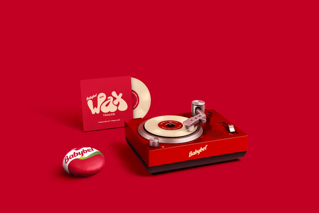 Babybel Mini Wax Tracks Records and Player 