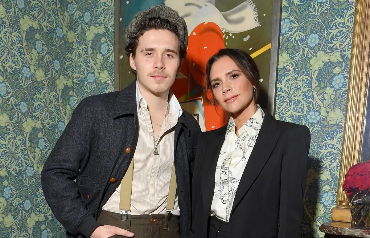 Brooklyn and Victoria Beckham attend the Victoria Beckham x YouTube Fashion & Beauty After Party at London Fashion Week