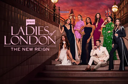 Key art for 'Ladies of London: The New Reign' featuring the full cast