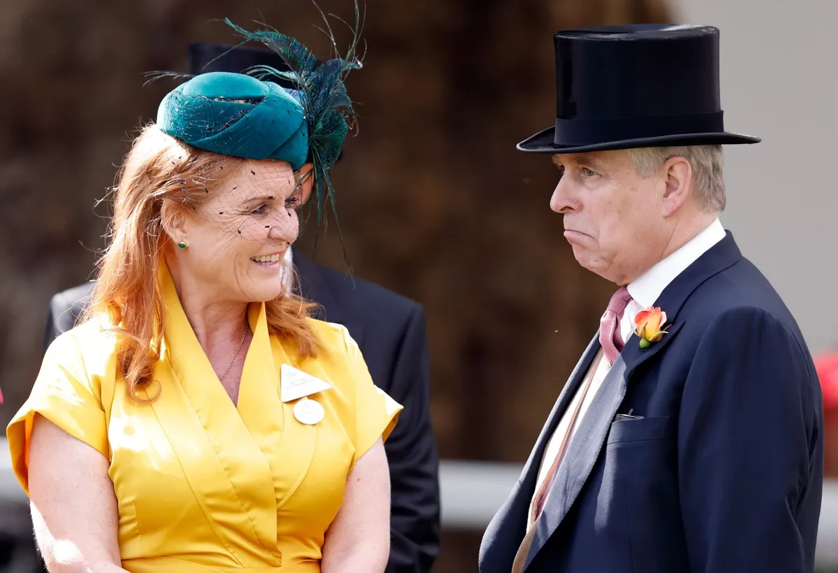 Sarah Ferguson and Andrew Mountbatten-Windsor attend day four of 2019 Royal Ascot