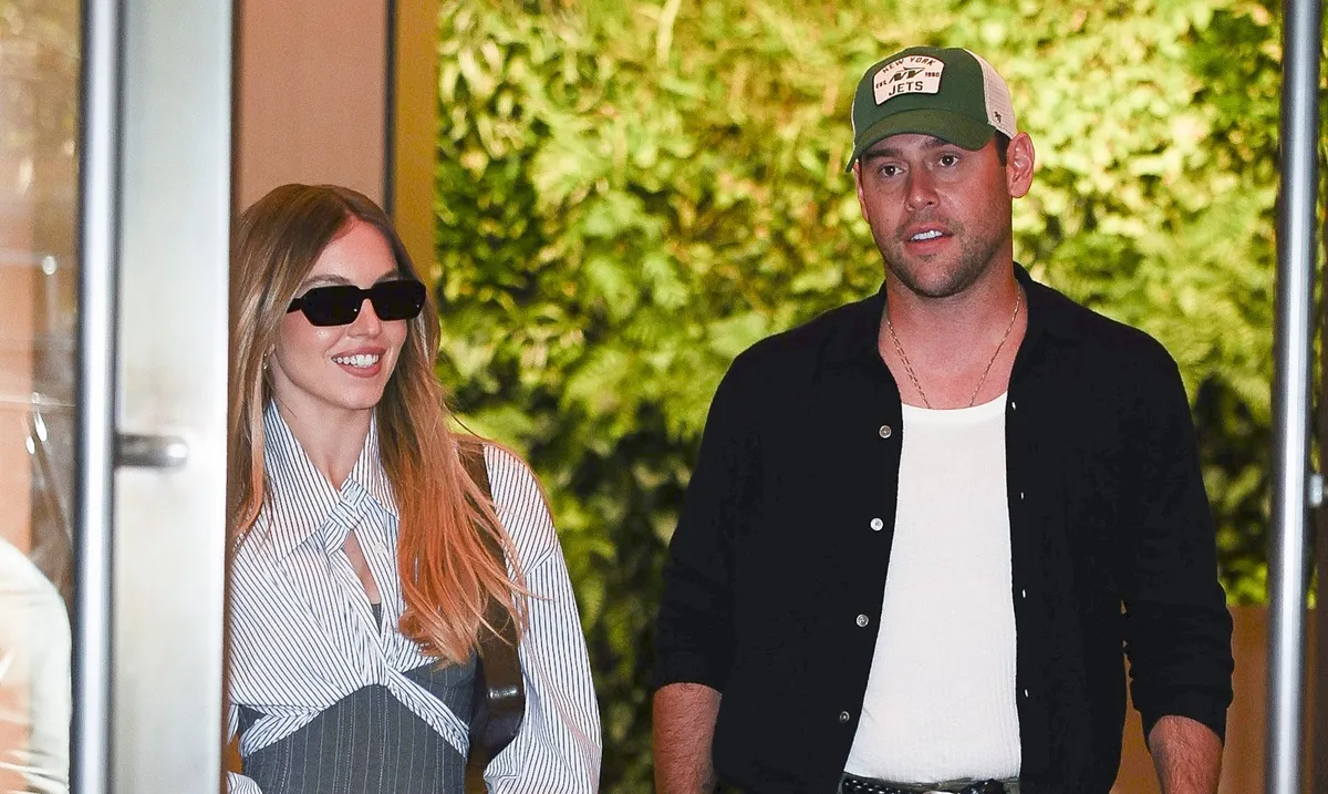 Sydney Sweeney and Scooter Braun seen in Midtown on October 05, 2025