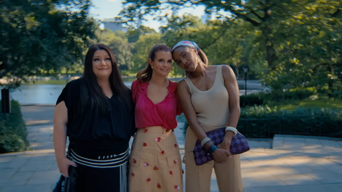 Dana Sue, Maddie, and Helen standing next to each other in 'Sweet Magnolias' Season 5