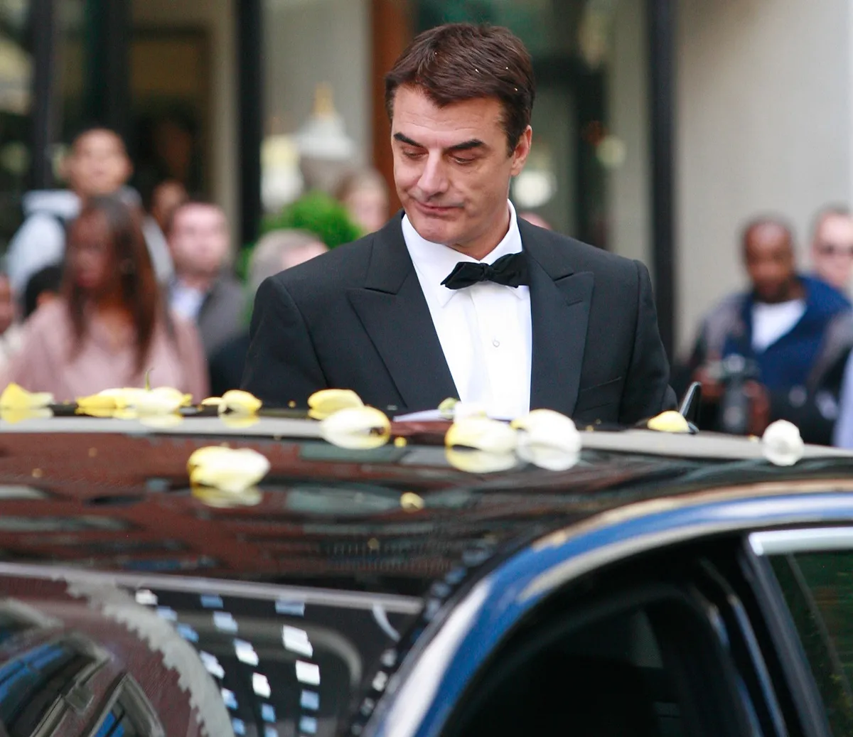Chris Noth on the set of 'Sex and the City: The Movie' in 2007