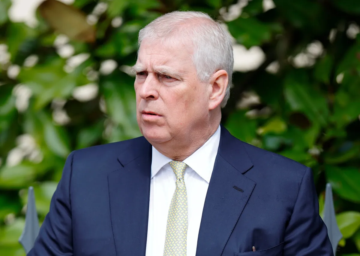 Andrew Mountbatten-Windsor attends the traditional Easter Sunday Mattins Service at St. George's Chapel, Windsor Castle
