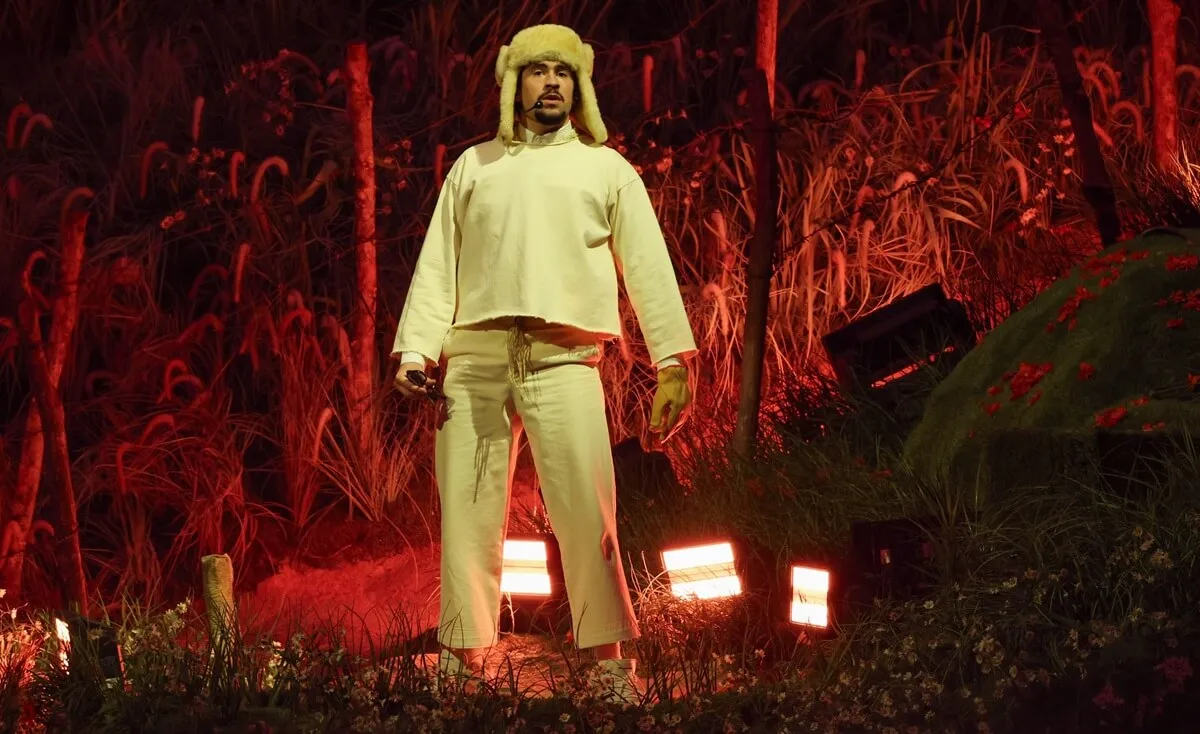 Bad Bunny performs onstage during Night One of Bad Bunny in Puerto Rico
