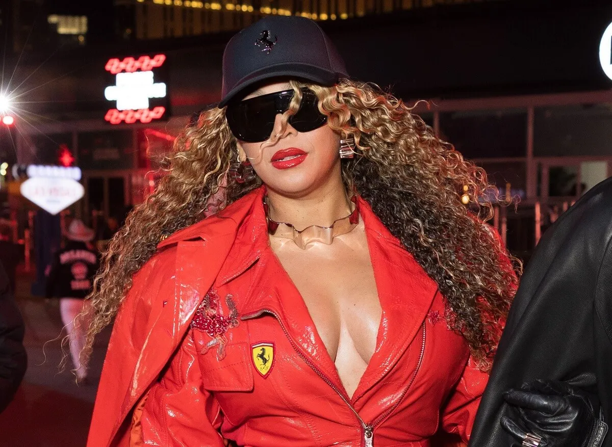 Beyoncé during the F1 Grand Prix of Las Vegas
