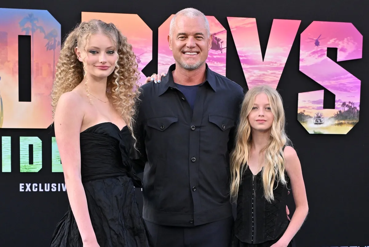 Billie Beatrice Dane, Eric Dane, and Georgia Geraldine Dane attend the Los Angeles Premiere of Columbia Pictures' 'Bad Boys: Ride or Die'