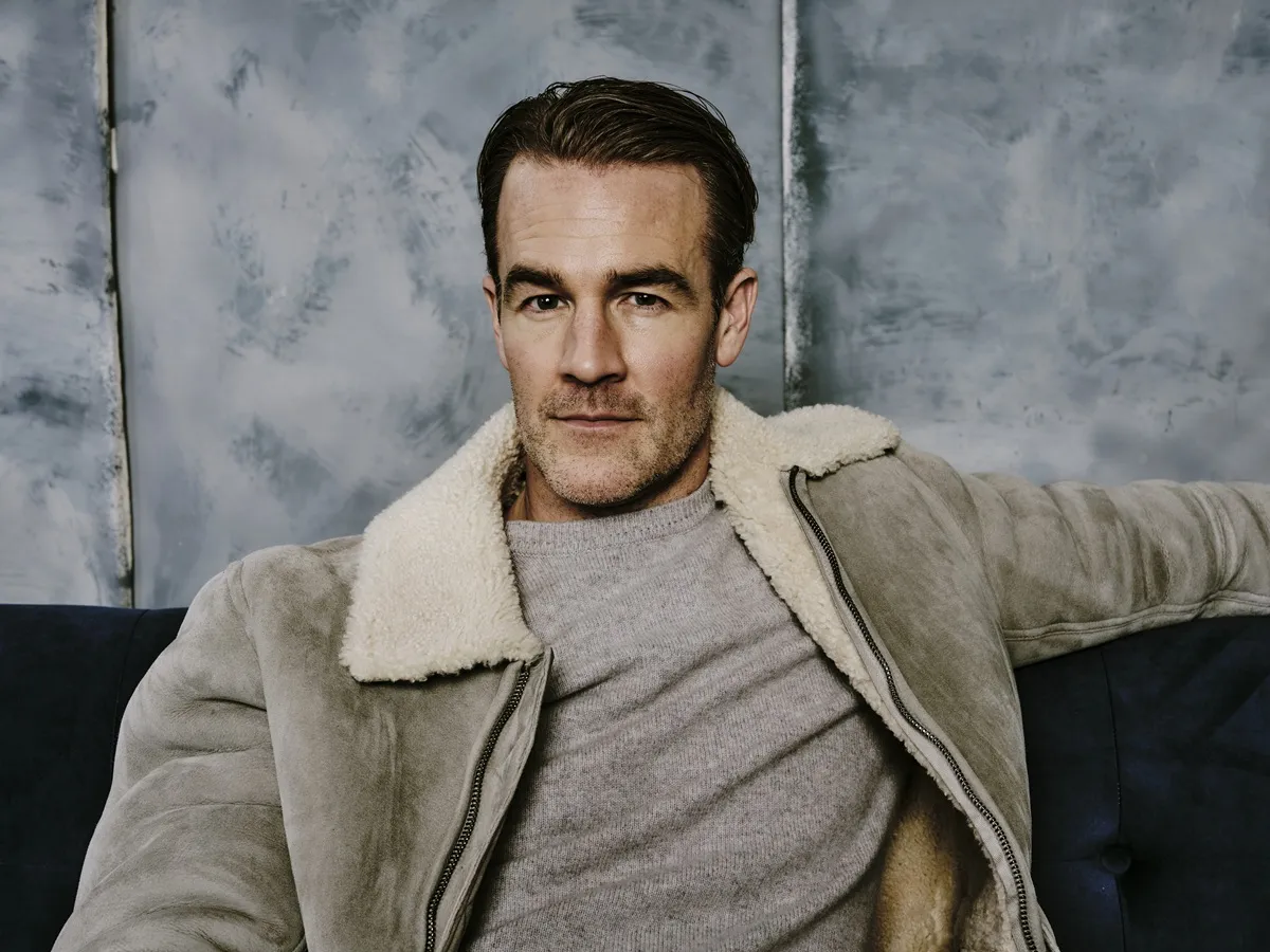 A promotional photo of James Van Der Beek for 'Bad Hair'