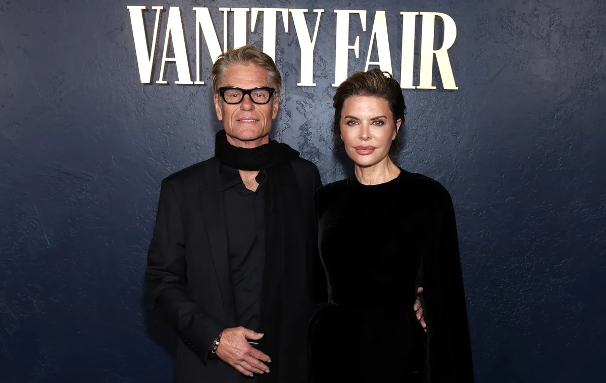 Harry Hamlin and Lisa Rinna arrive as Vanity Fair and Amazon MGM Studios celebrate Awards Season 2025 at Chateau Marmont's Bar Marmont on January 04, 2025 in Hollywood, California