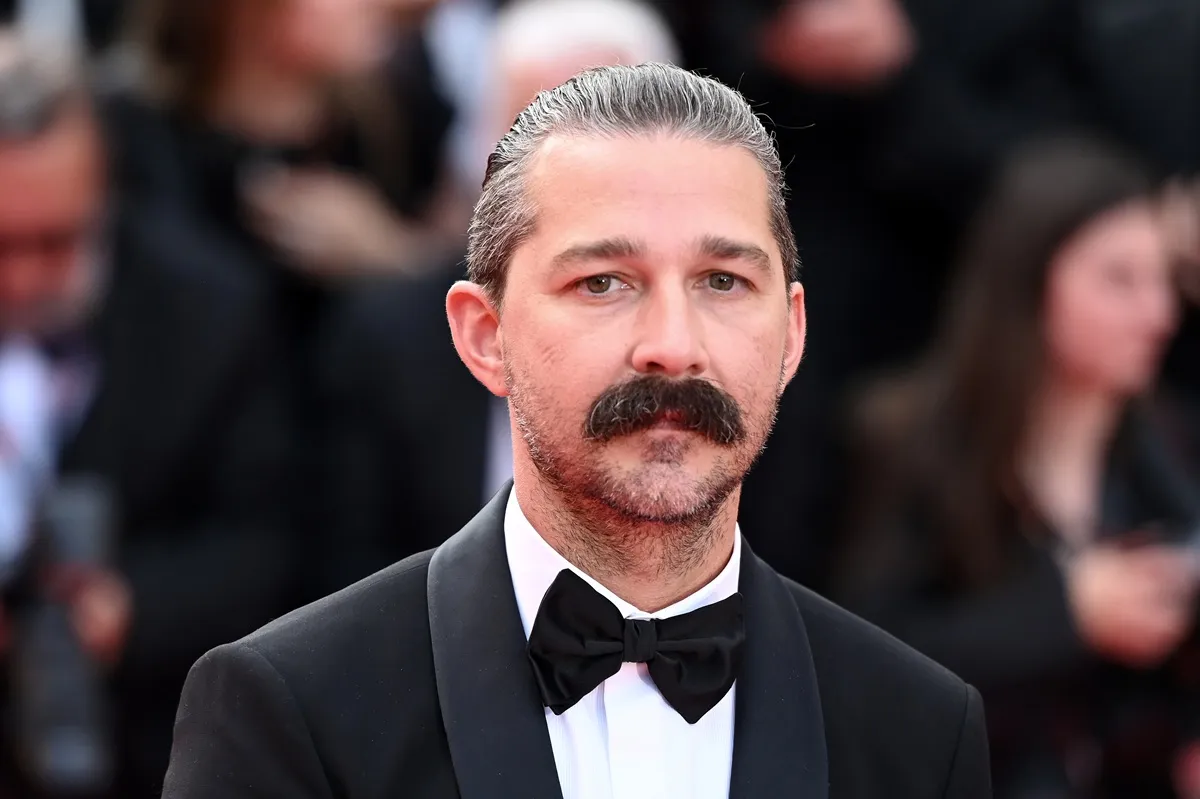 Shia LaBeouf walks the red carpet at the premiere of the film "The Phoenician Scheme" at the 78th Cannes International Film Festival