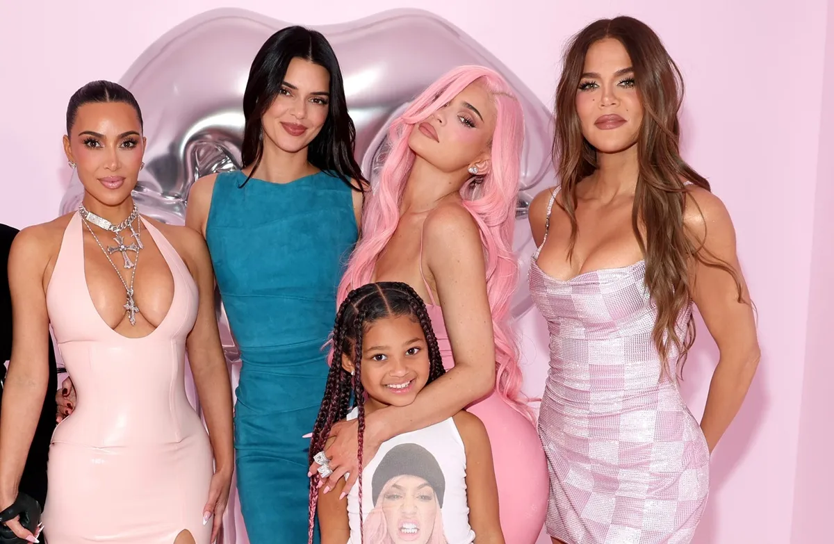 Kim Kardashian, Kendall Jenner, Stormi Webster, Kylie Jenner, and Khloé Kardashian attend Kylie Jenner's 10 Years of Kylie Cosmetics Celebration