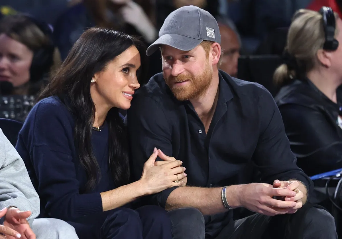 Meghan Markle and Prince Harry attend the 75th NBA All-Star Game in Inglewood, California