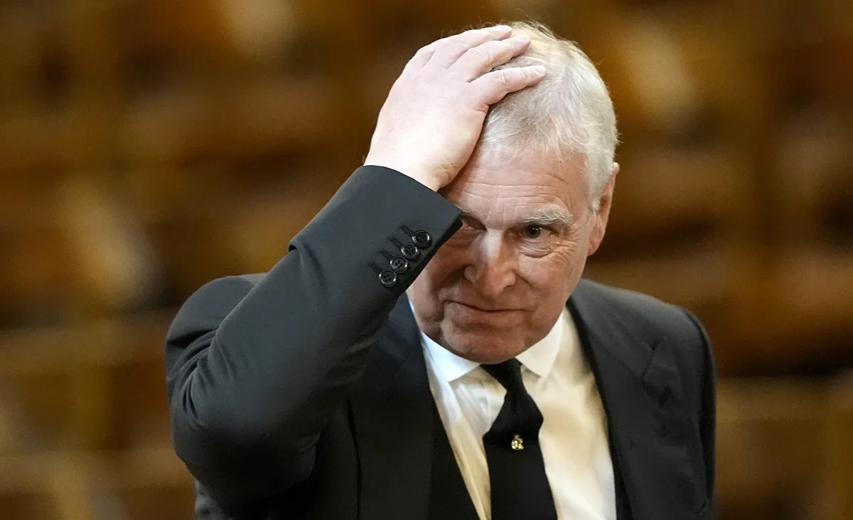 Prince Andrew, The Duke of York arrives for the Requiem Mass service for the Duchess of Kent, at Westminster Cathedral