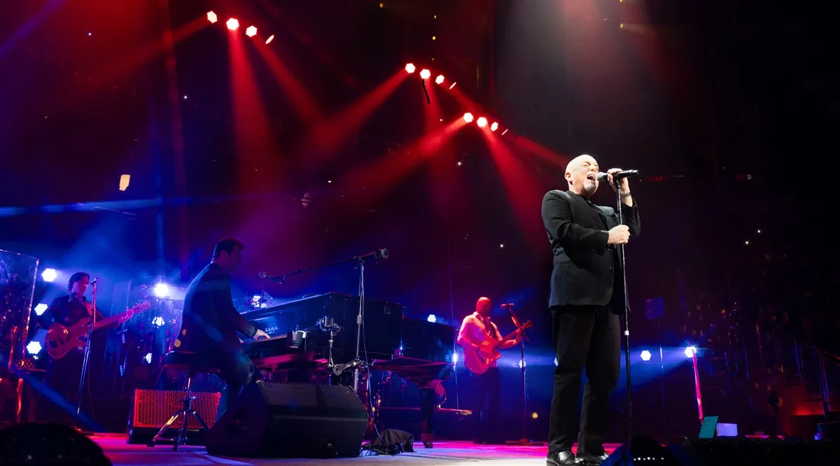 Billy Joel performs during a New Year's Eve show at UBS Arena on December 31, 2023 in Elmont, New York.