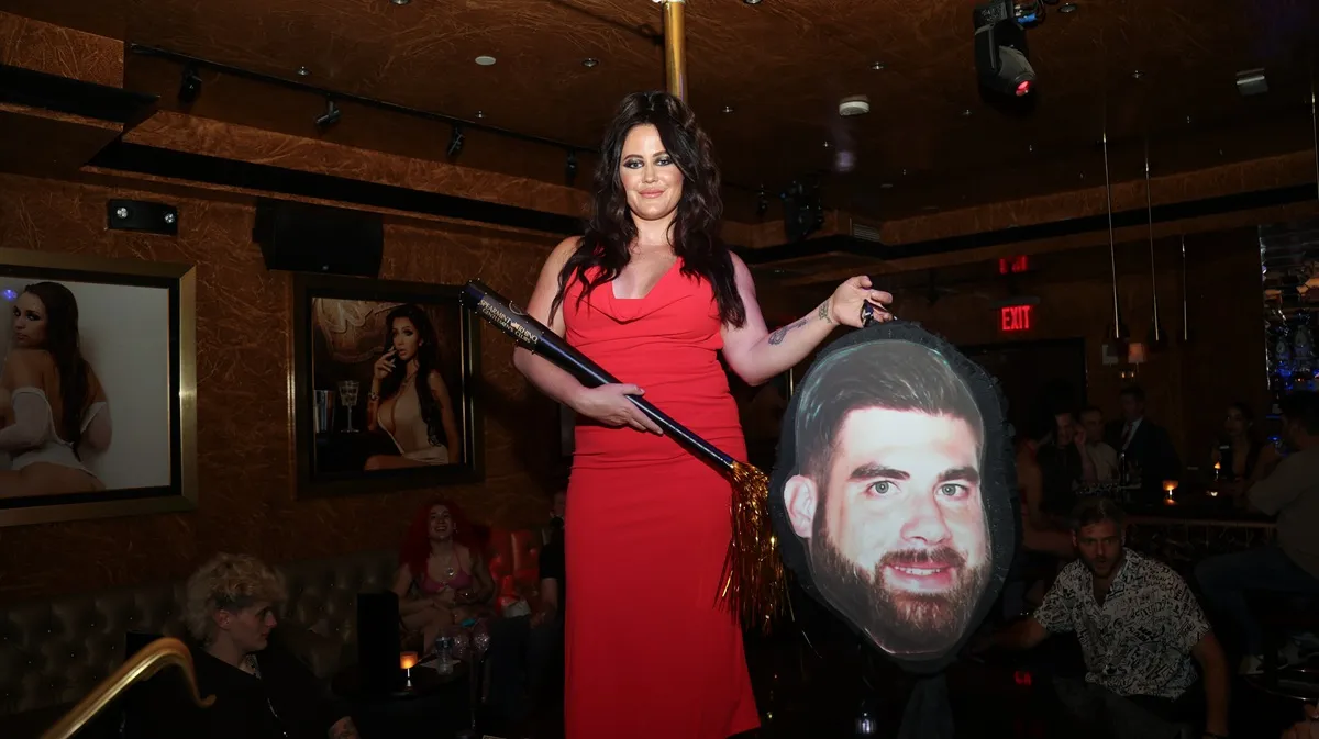 Jenelle Evans, Celebrates Divorce with a party at Spearmint Rhino on June 12, 2025 in New York City.