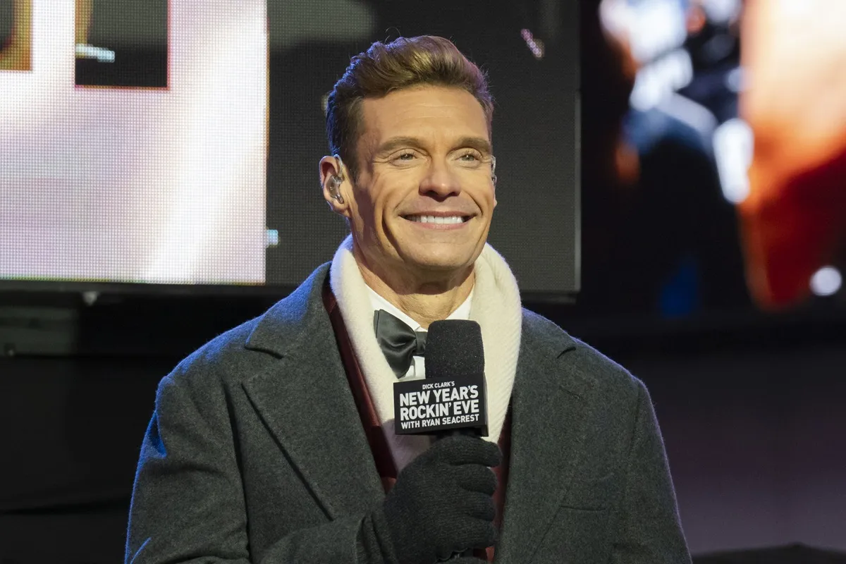 Ryan Seacrest speaks onstage during the Times Square New Year's Eve 2026 Celebration on December 31, 2025 in New York City.