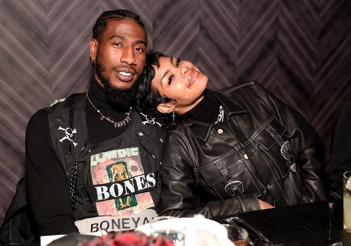 Iman Shumpert and Teyana Taylor attend The Compound and Luxury Watchmaker Roger Dubuis Hosts NBA All-Star Dinner