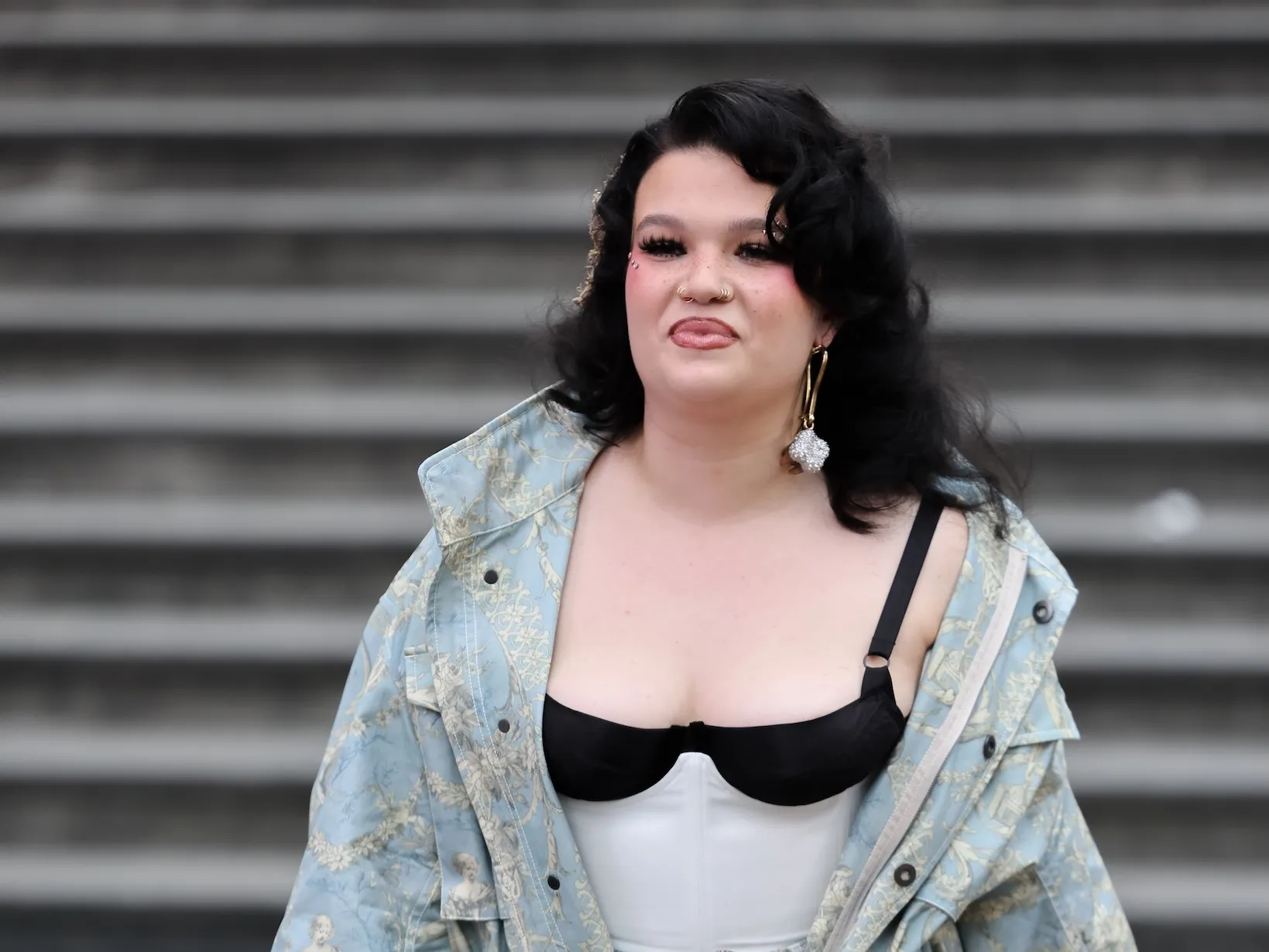 Lola Young attends the Vivienne Westwood Womenswear Fall/Winter 2026-2027 show as part of Paris Fashion Week on March 7, 2026, in Paris, France
