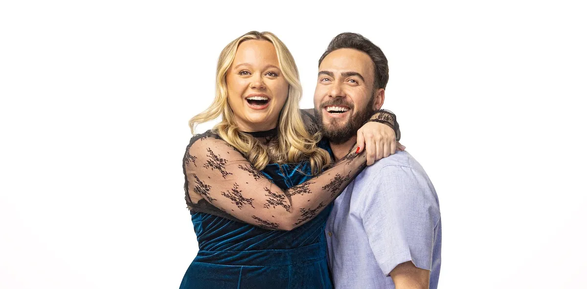 Mallorie and Rasit from '90 Day Fiance' Season 12 on a white background