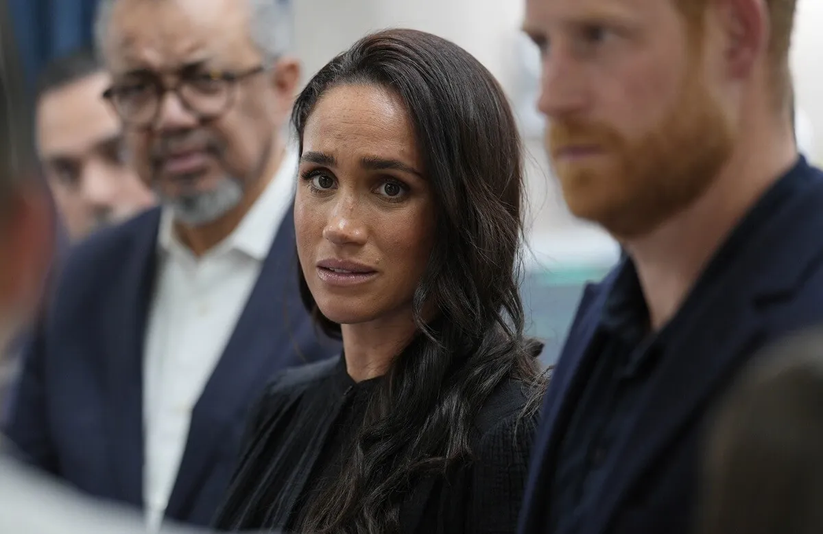 Meghan Markle during a visit to the Specialty Hospital in Amman, Jordan