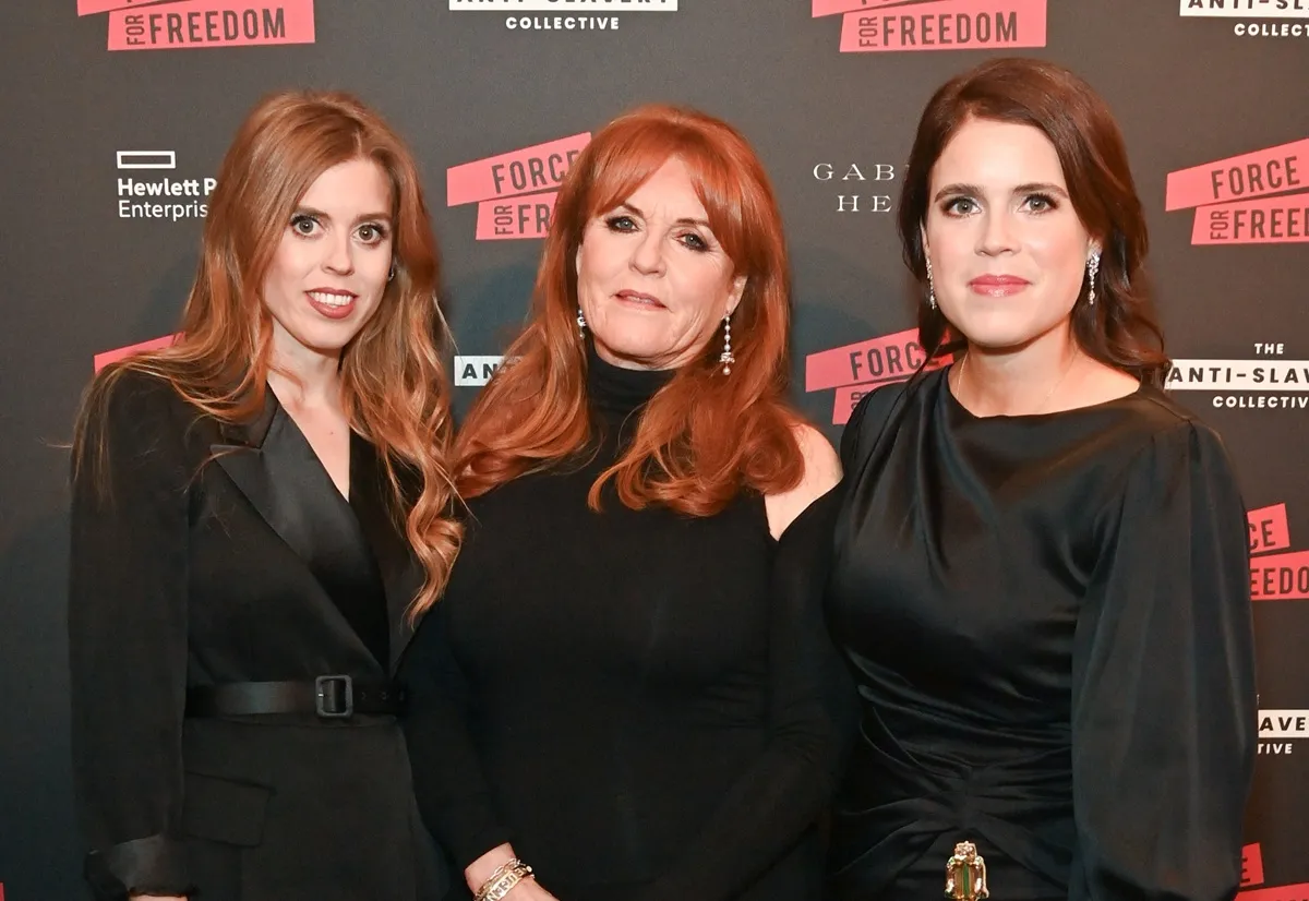Princess Beatrice, Sarah Ferguson, and Princess Eugenie attend The Anti Slavery Collective's inaugural Winter Gala