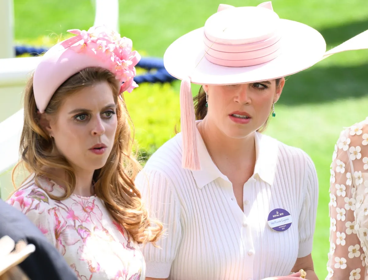 Princess Beatrice and Princess Eugenie attend day two of Royal Ascot 2024
