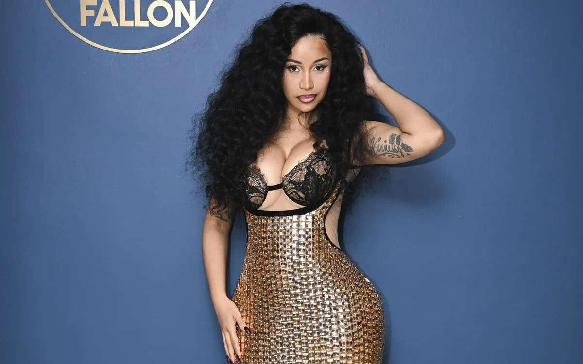 Rapper Cardi B poses backstage at 'The Tonight Show Starring Jimmy Fallon'