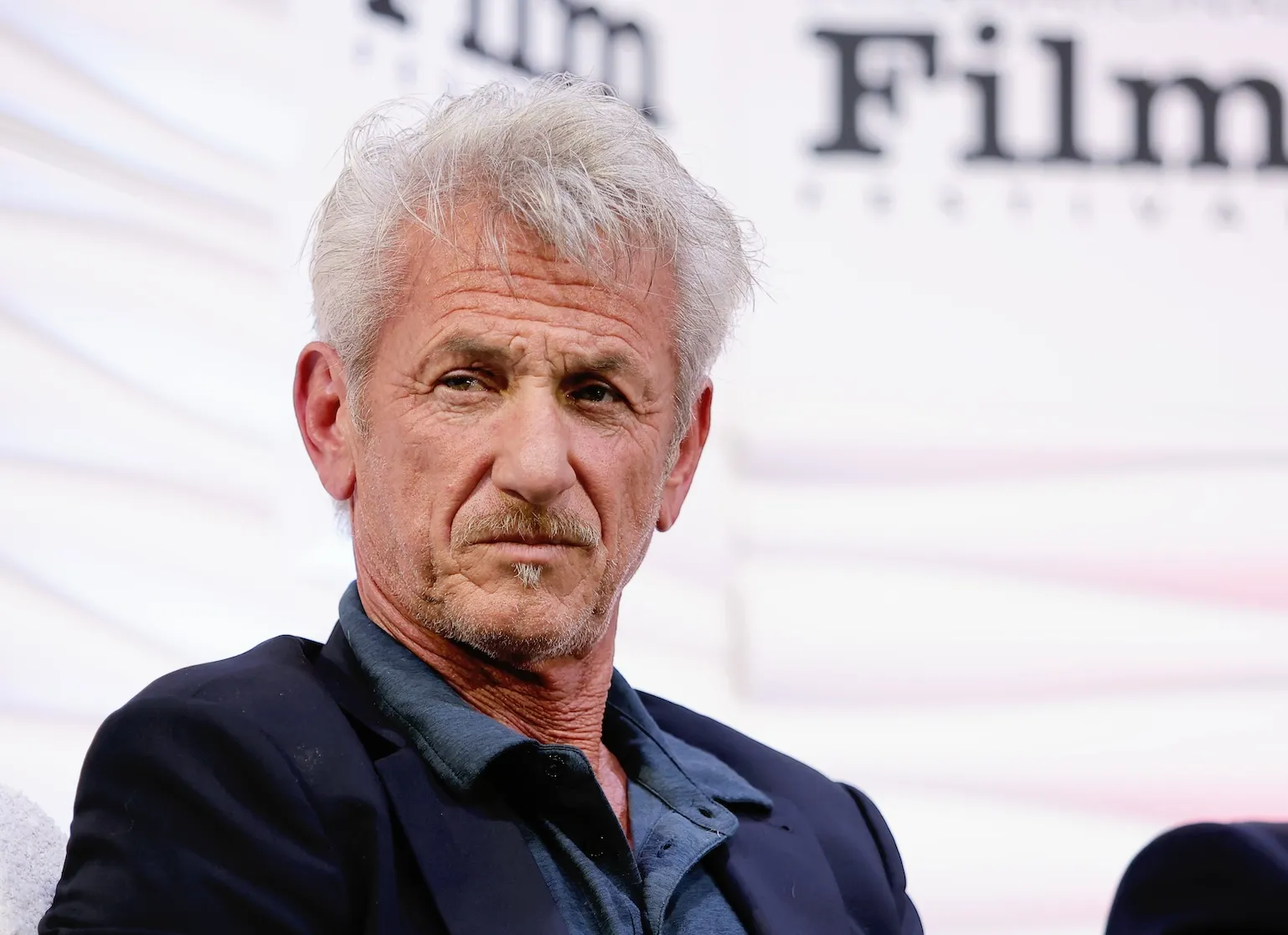 A close-up of Sean Penn in February 2026