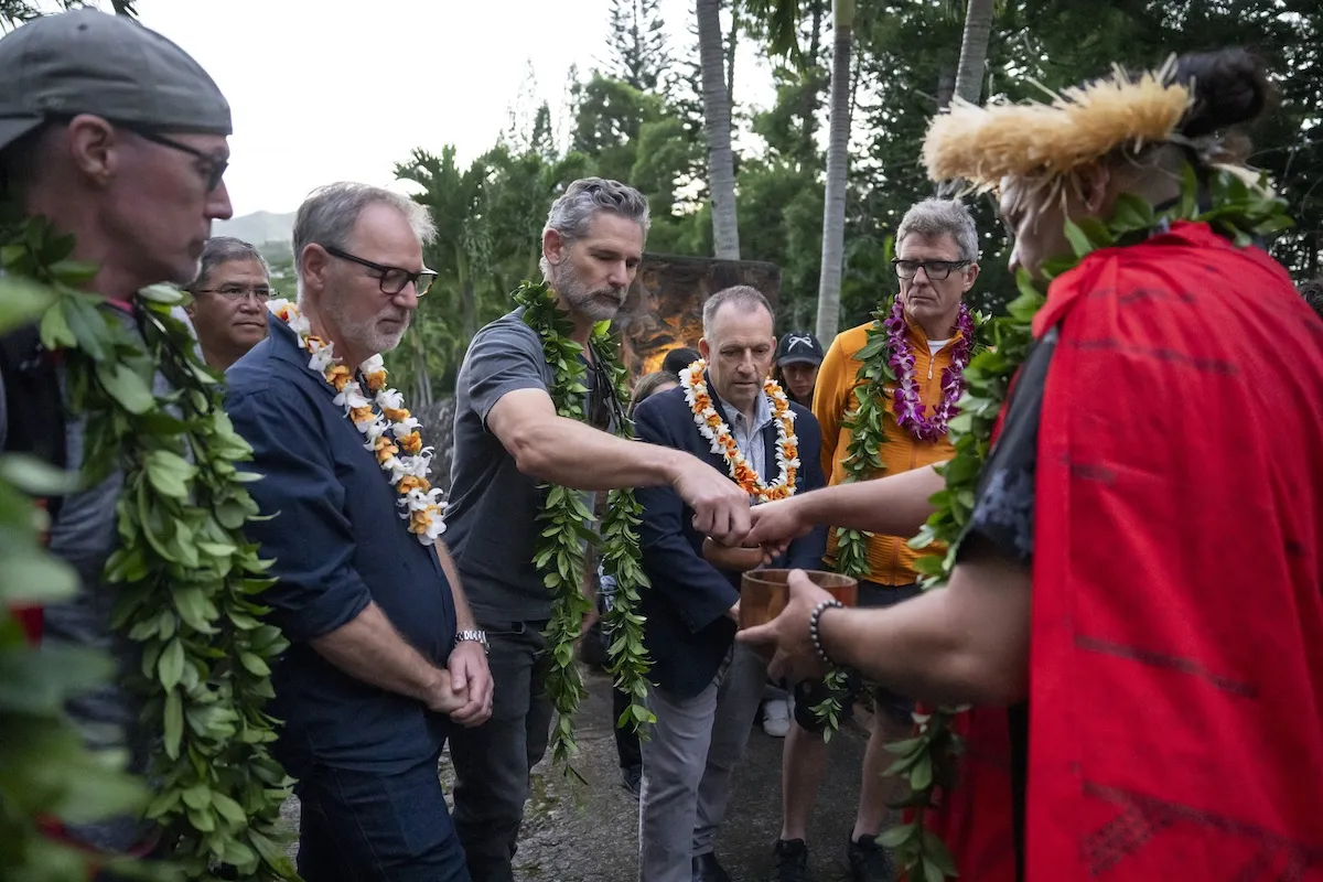 Eric Bana and others at a blessing ceremony for 'Untamed' Season 2