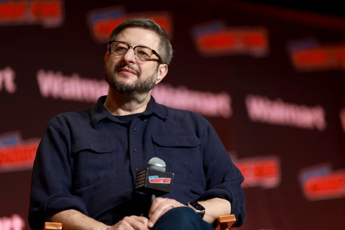 Eugene Mirman of 'Bob's Burgers' on stage at a New York Comic-Con event