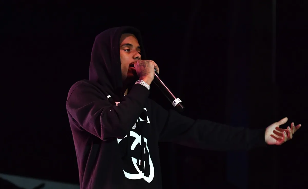 Pooh Shiesty performs onstage during Parking Lot Concert Series presents: Gucci Mane & The New 1017 at Gateway Center Arena on October 17, 2020